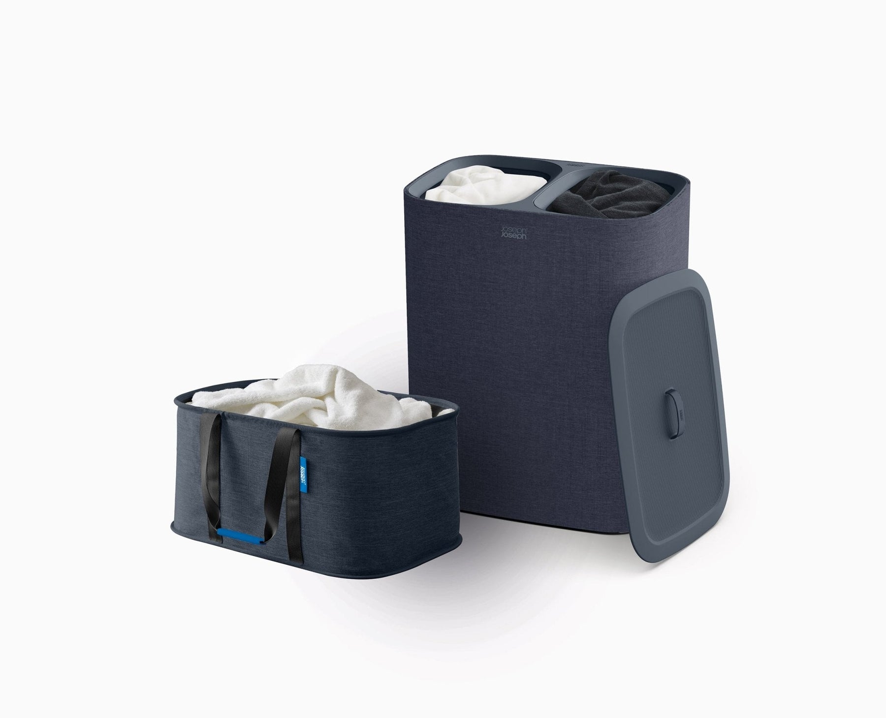 2-piece Black Tota 90L & Hold-All Laundry Basket Set
