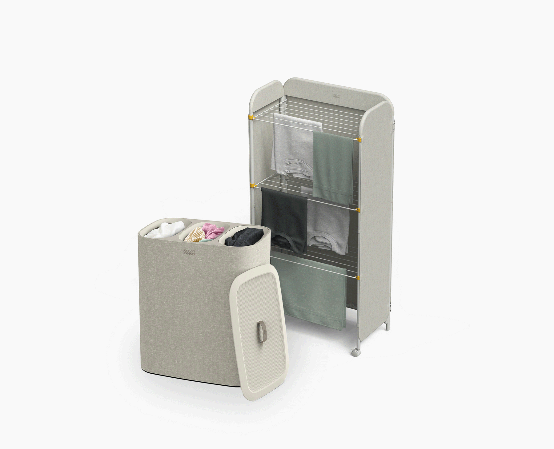 2-piece Laundry Basket & Airer Set