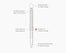 GrillOut Stainless-Steel BBQ Tongs with Extending Handle