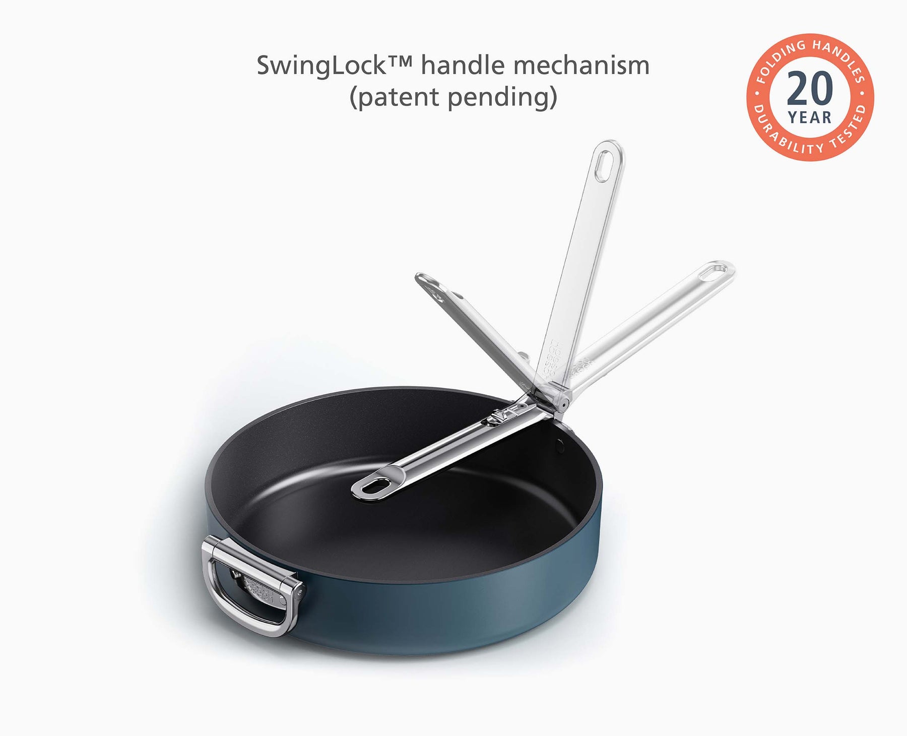 Space™ 28cm Non-stick Blue Saute Pan & Lid - 45044 - Image 6
