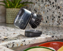 SinkTech™ Compact Soap Dispensing Washing-Up Brush with Steel Stand & Extra Heads