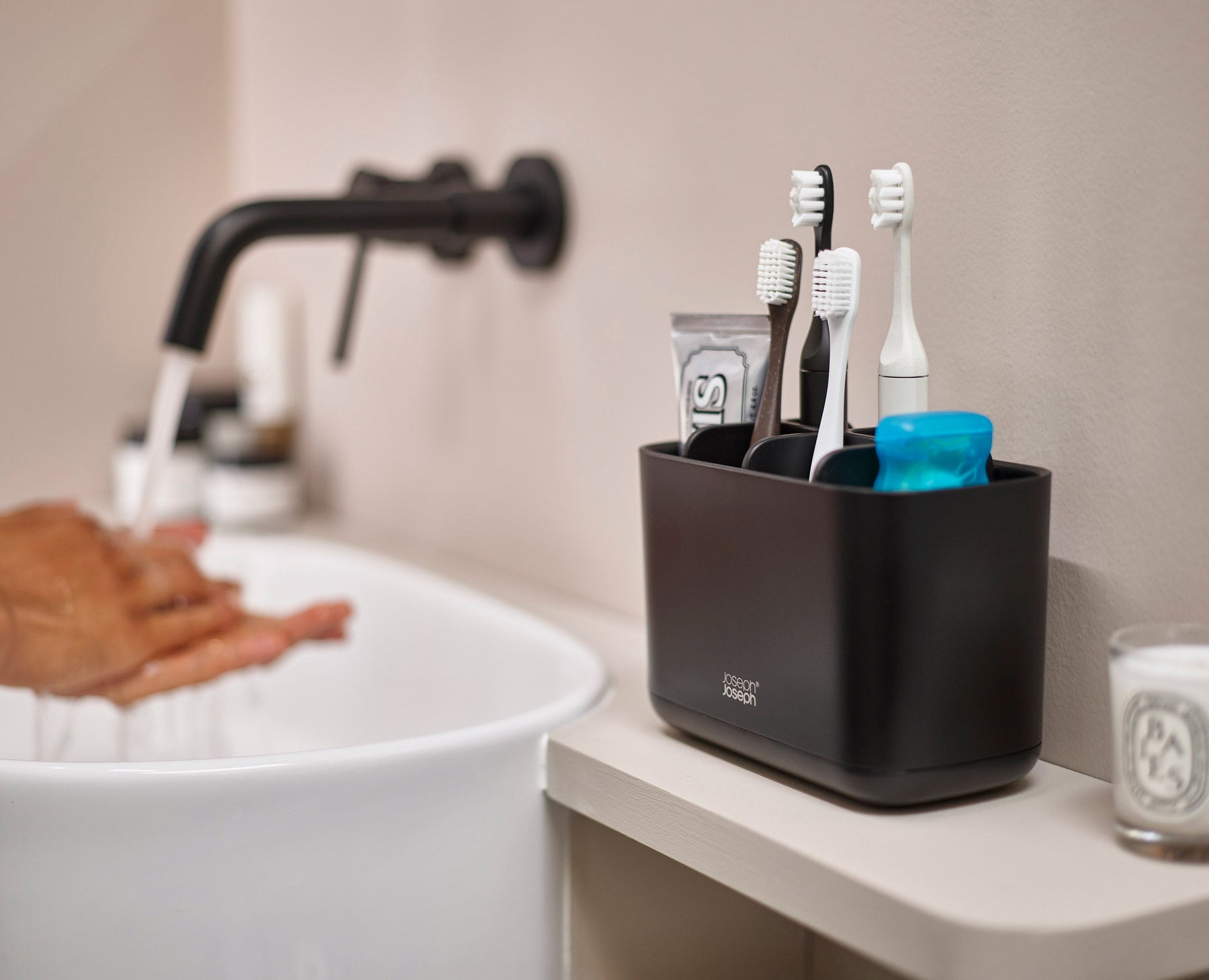 Matt Black Bathroom Set