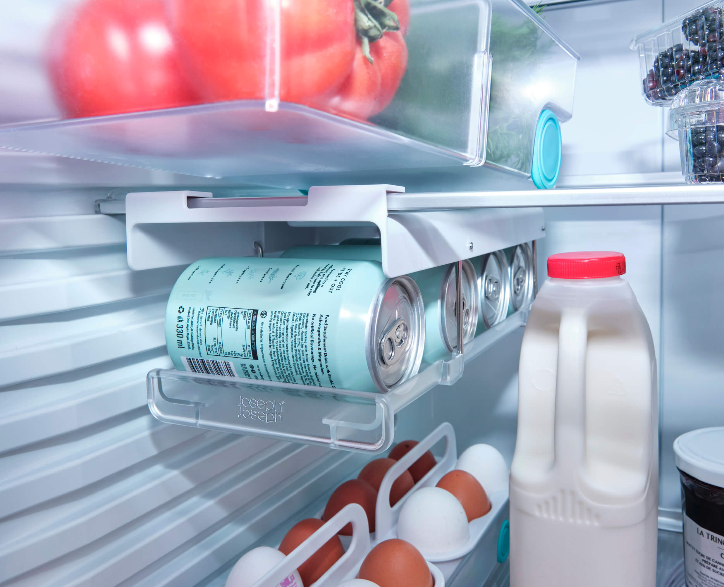 FridgeStore™ Under-Shelf Collapsible Can Dispenser