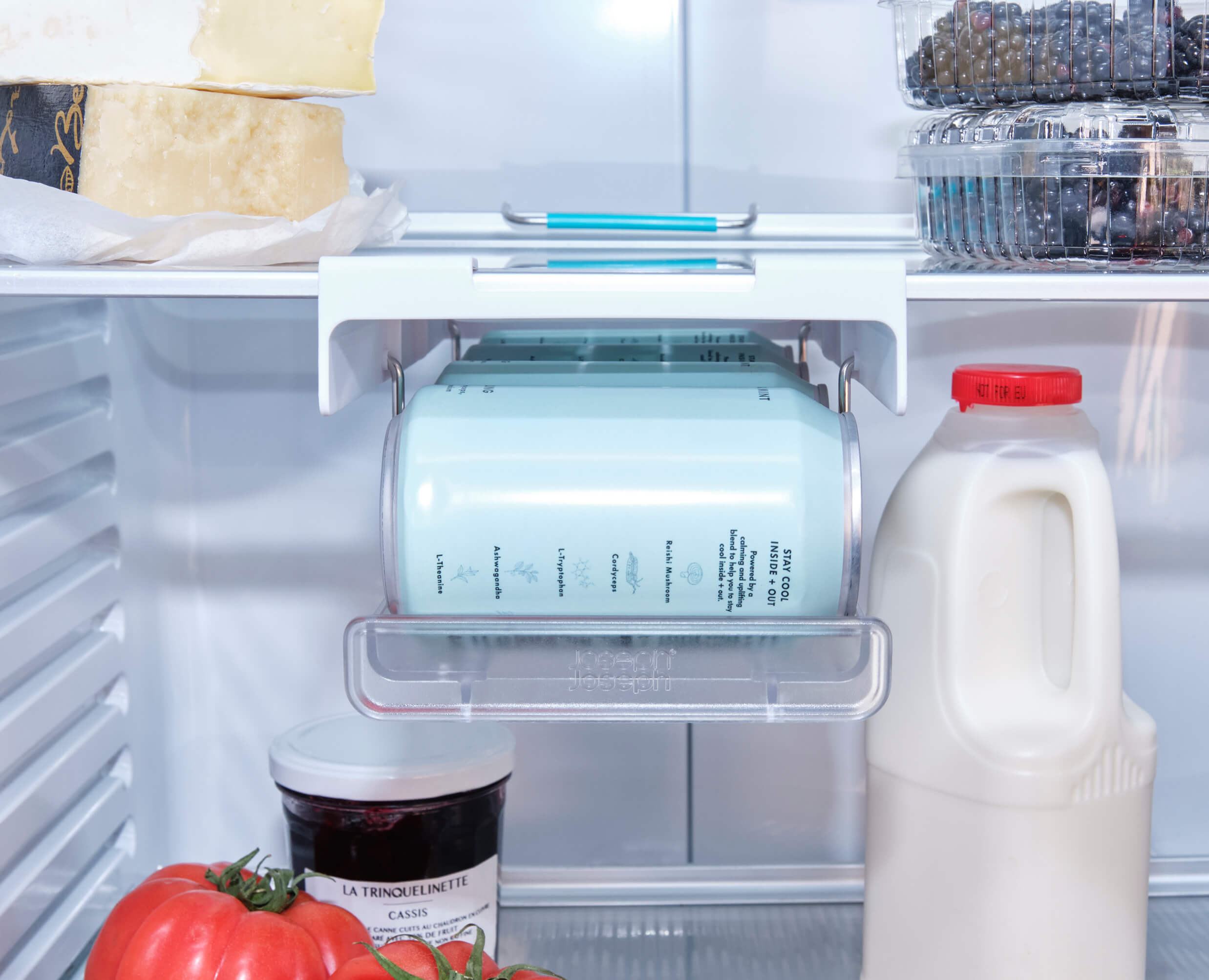 FridgeStore™ Under-Shelf Collapsible Can Dispenser