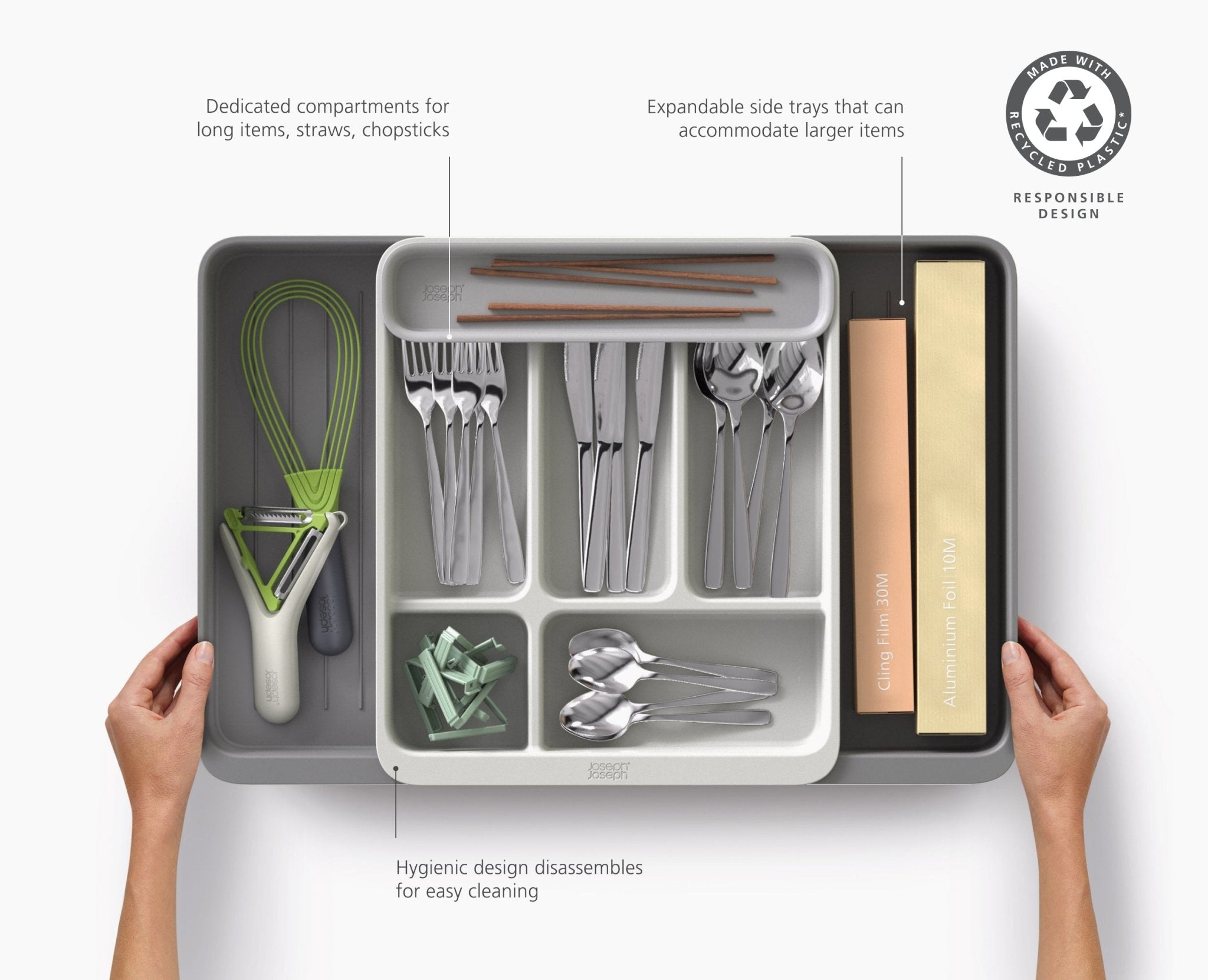 DrawerStore™ Expanding Cutlery, Utensil & Gadget Organiser