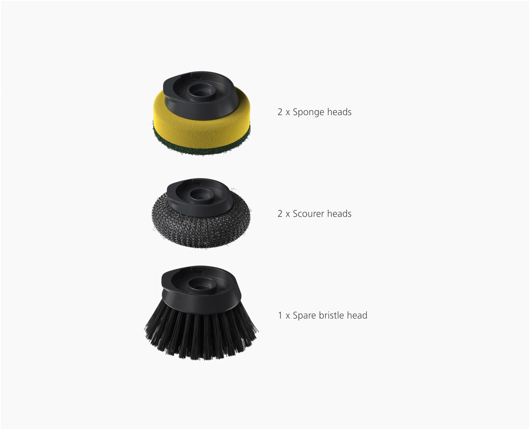 SinkTech™ Soap Dispensing Washing-Up Brush with Replacement Head & Extra Heads