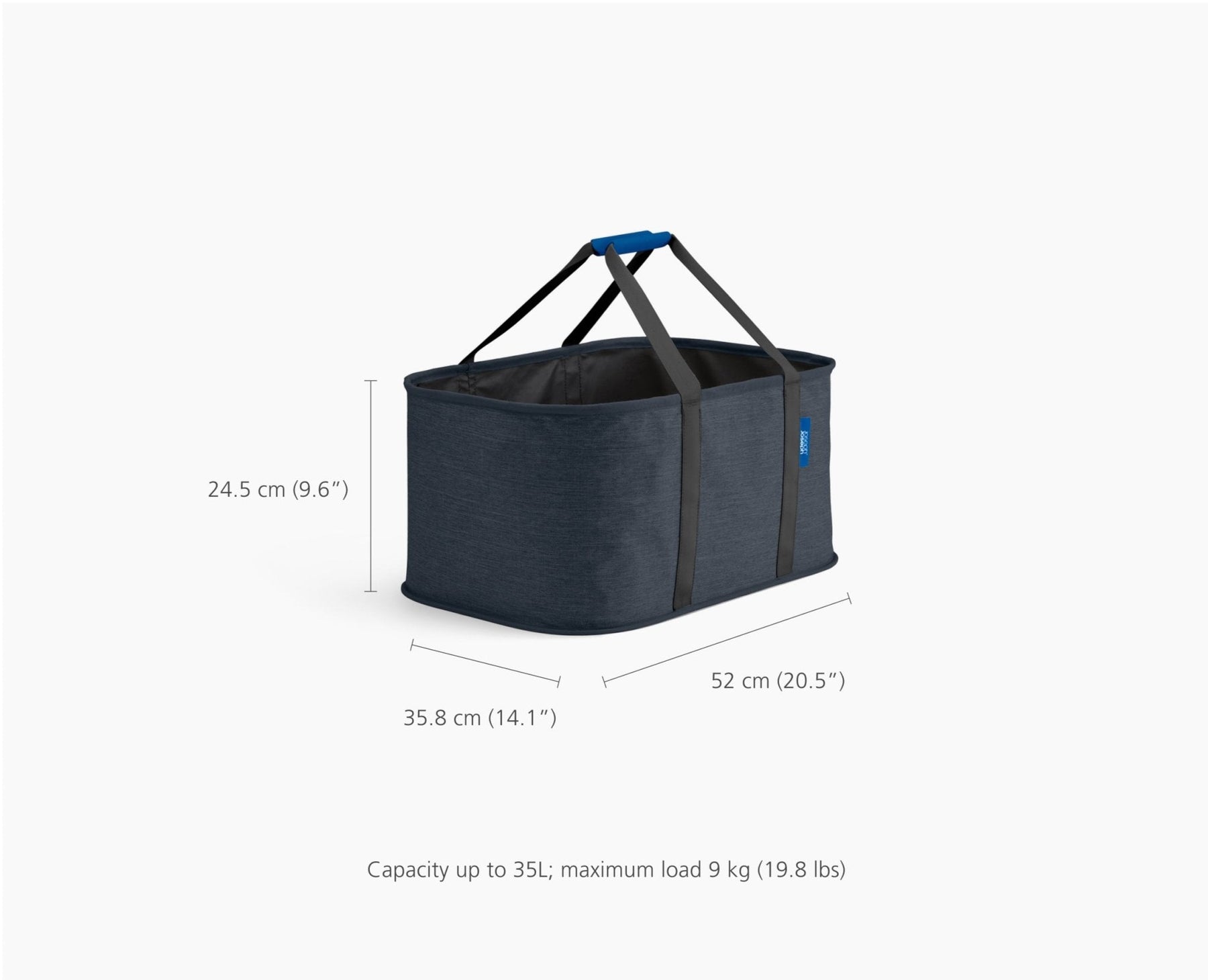 2-piece Black Tota Trio 90L & Hold-All Laundry Basket Set