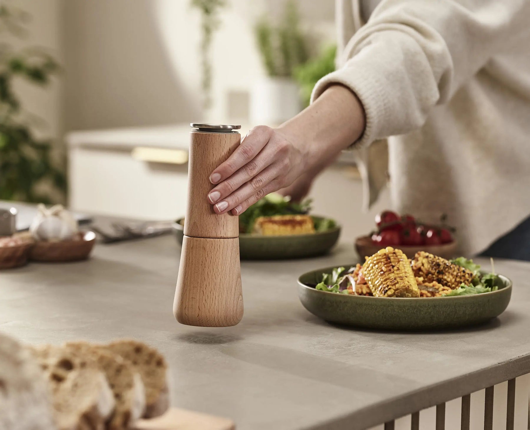 Milltop™ Wood Salt Mill - 20191 - Image 3