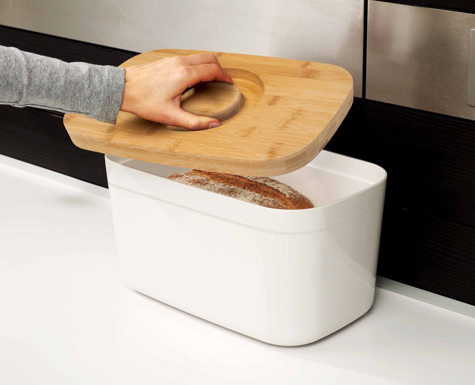 Bread Bin with Bamboo Lid - 81097 - Image 3