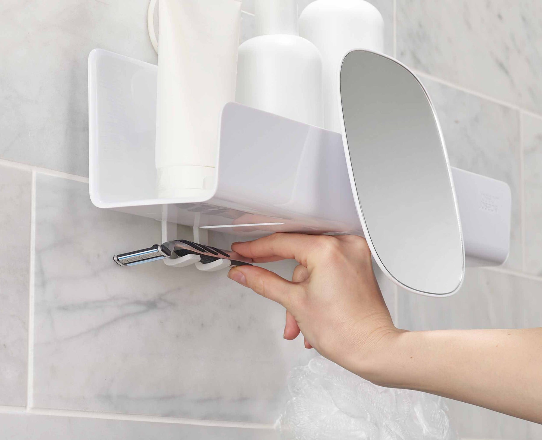 EasyStore™ Large Shower Shelf with Removable Mirror - 70548 - Image 7