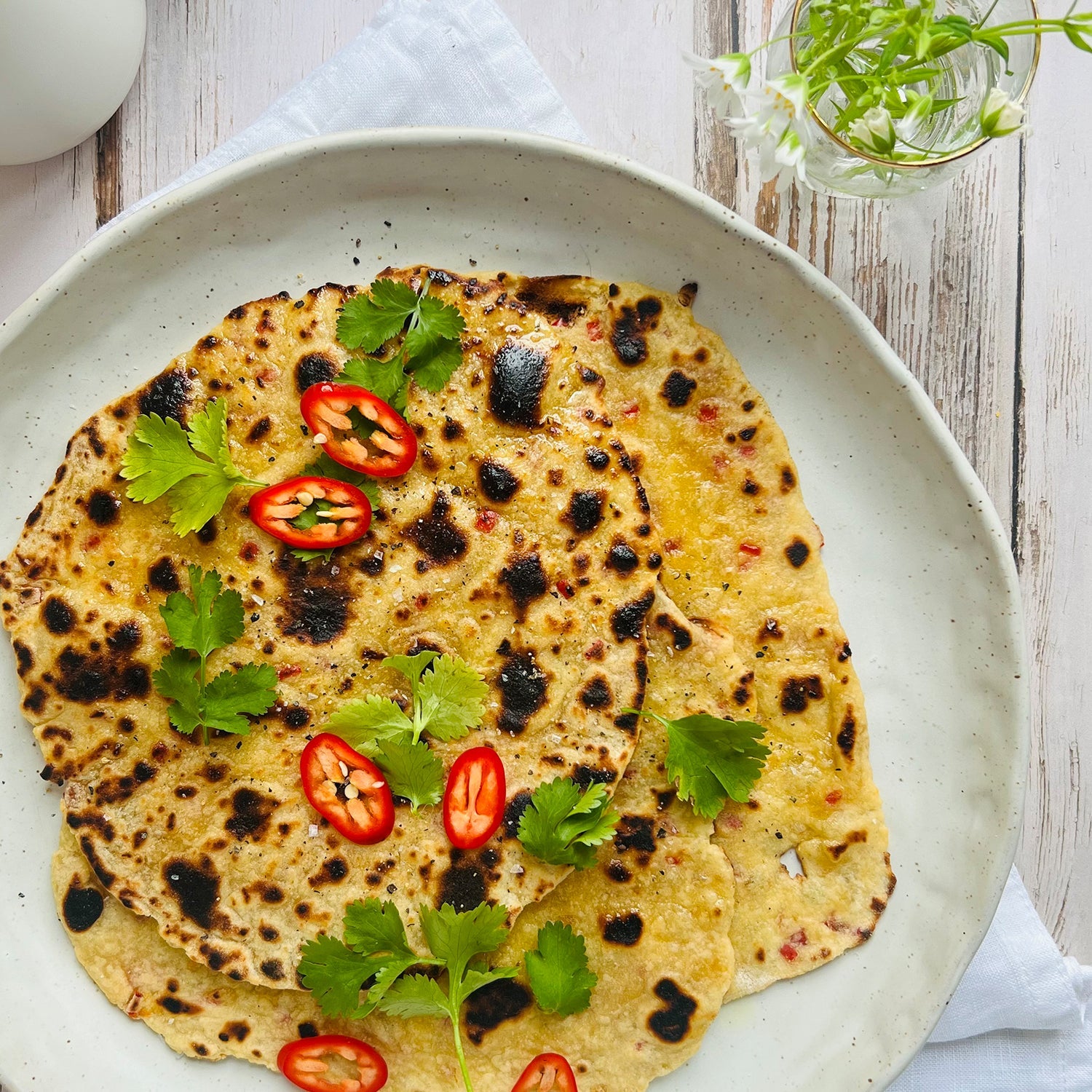 Garlic, Chilli and Honey Yoghurt Flatbreads