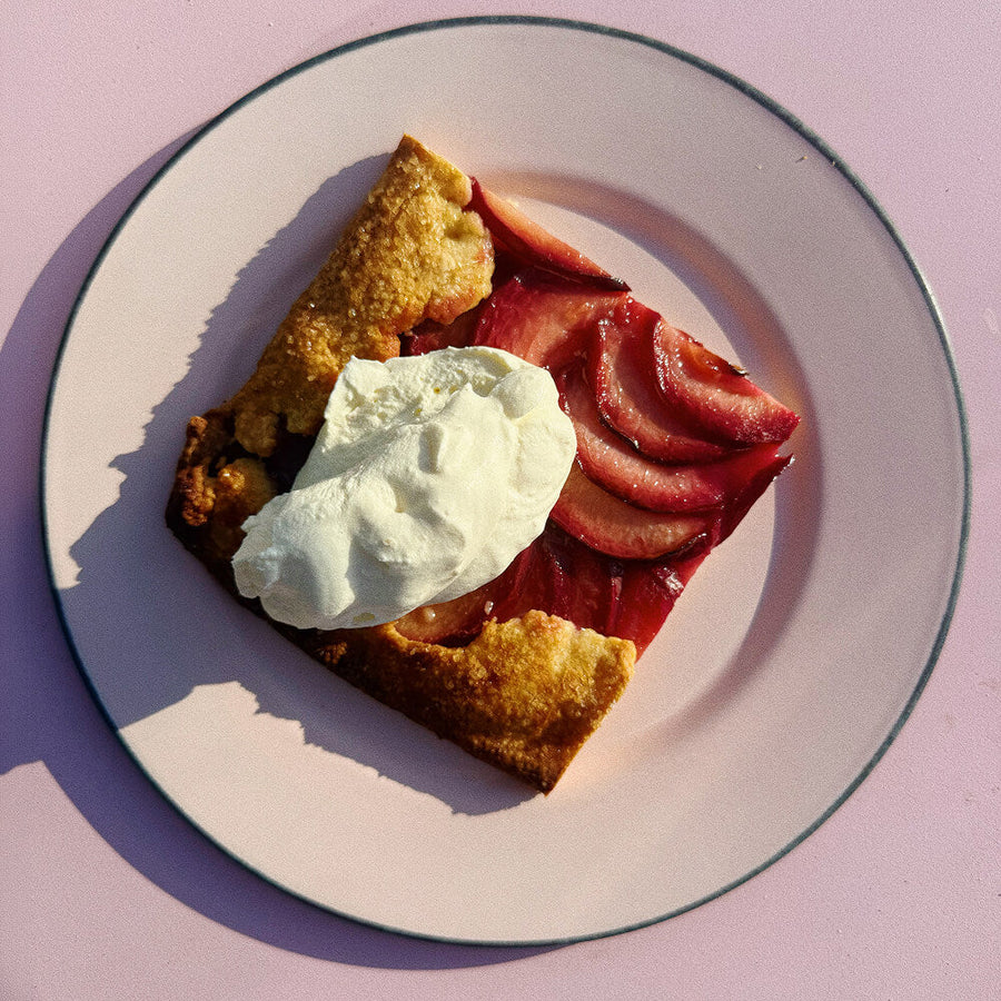 Blood nectarine galette