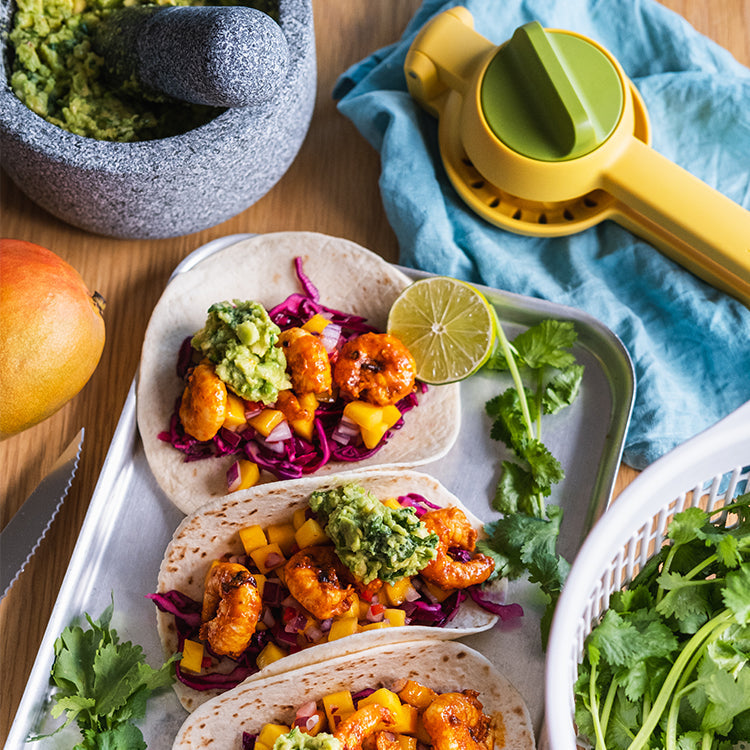 Recipe: Zingy Prawn Tacos With Mango Salsa