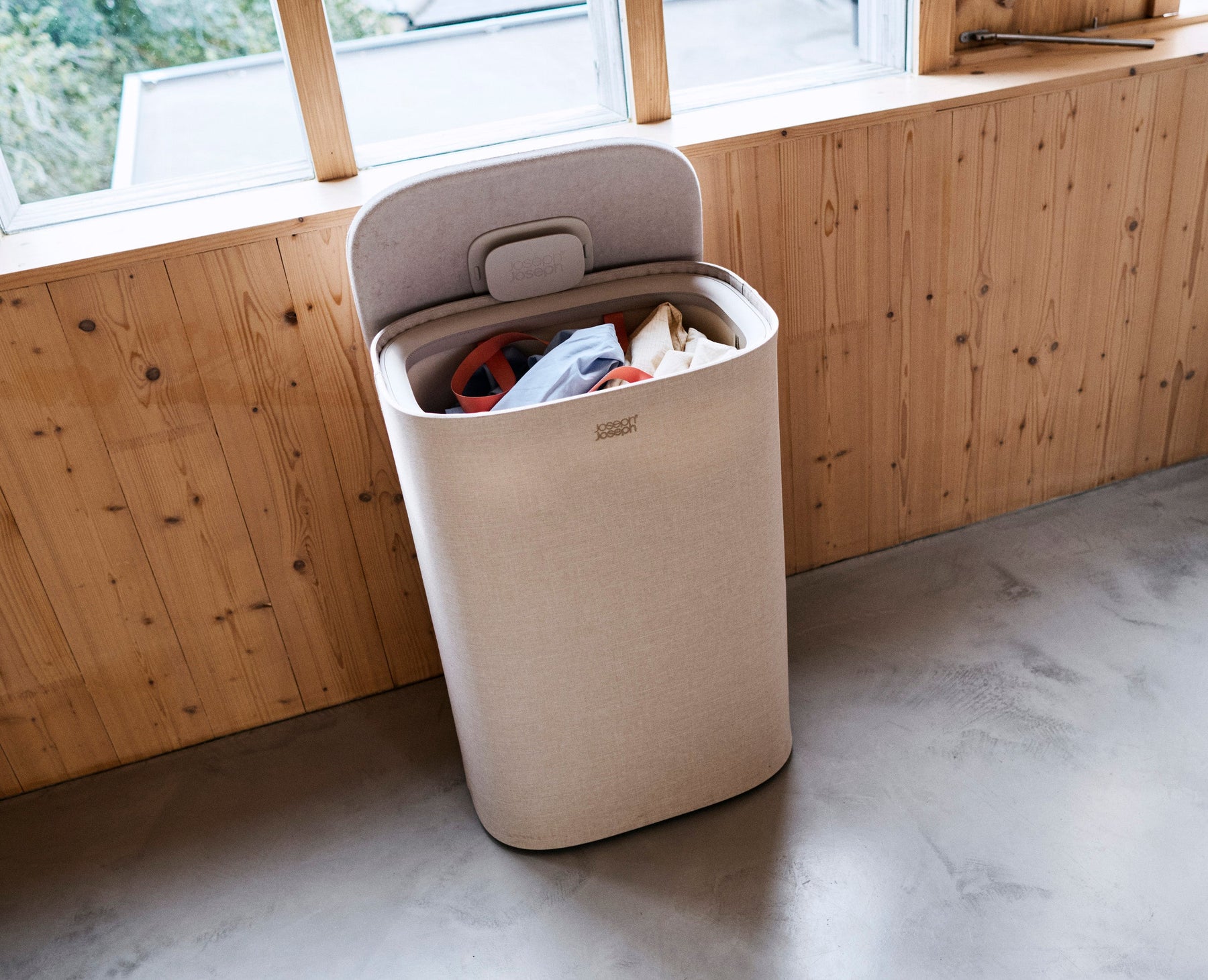 Tota 2 One 60L Pale Mushroom Laundry Basket