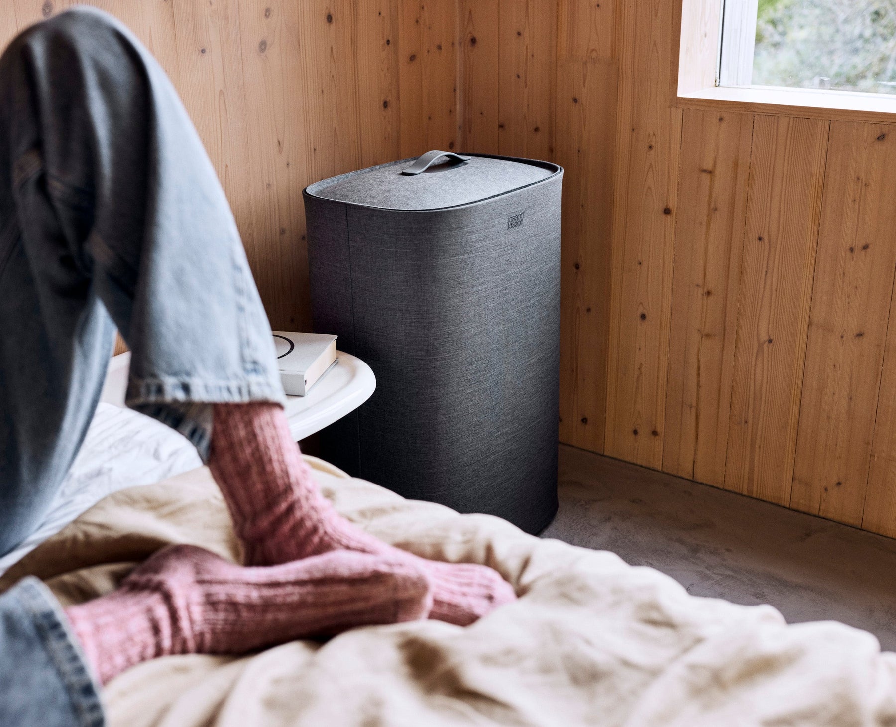 Tota 2 One 60L Forest Grey Laundry Basket