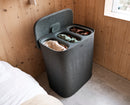 Tota 2 Trio 90L Forest Grey Laundry Separation Basket