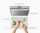 Folio™ Steel 4-piece Chopping Board Set With Stone Stainless-Steel Case
