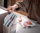 Folio™ Steel 4-piece Chopping Board Set With Stone Stainless-Steel Case