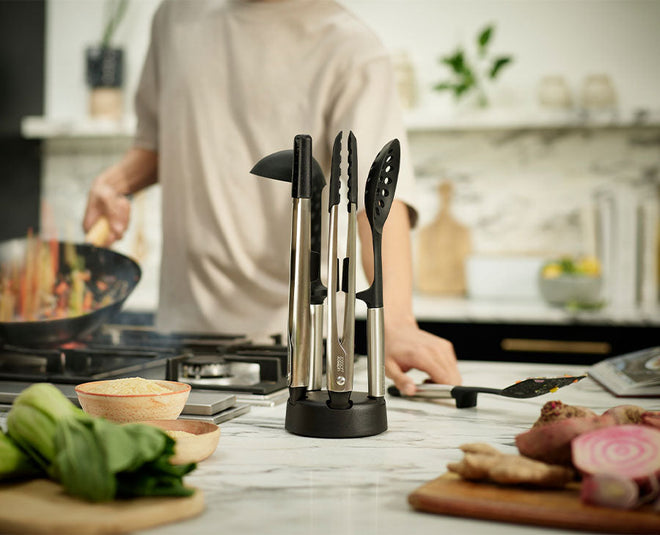 Elevate™ Fusion 5-piece Utensil Set with Compact Stand - 10568 - Image 2