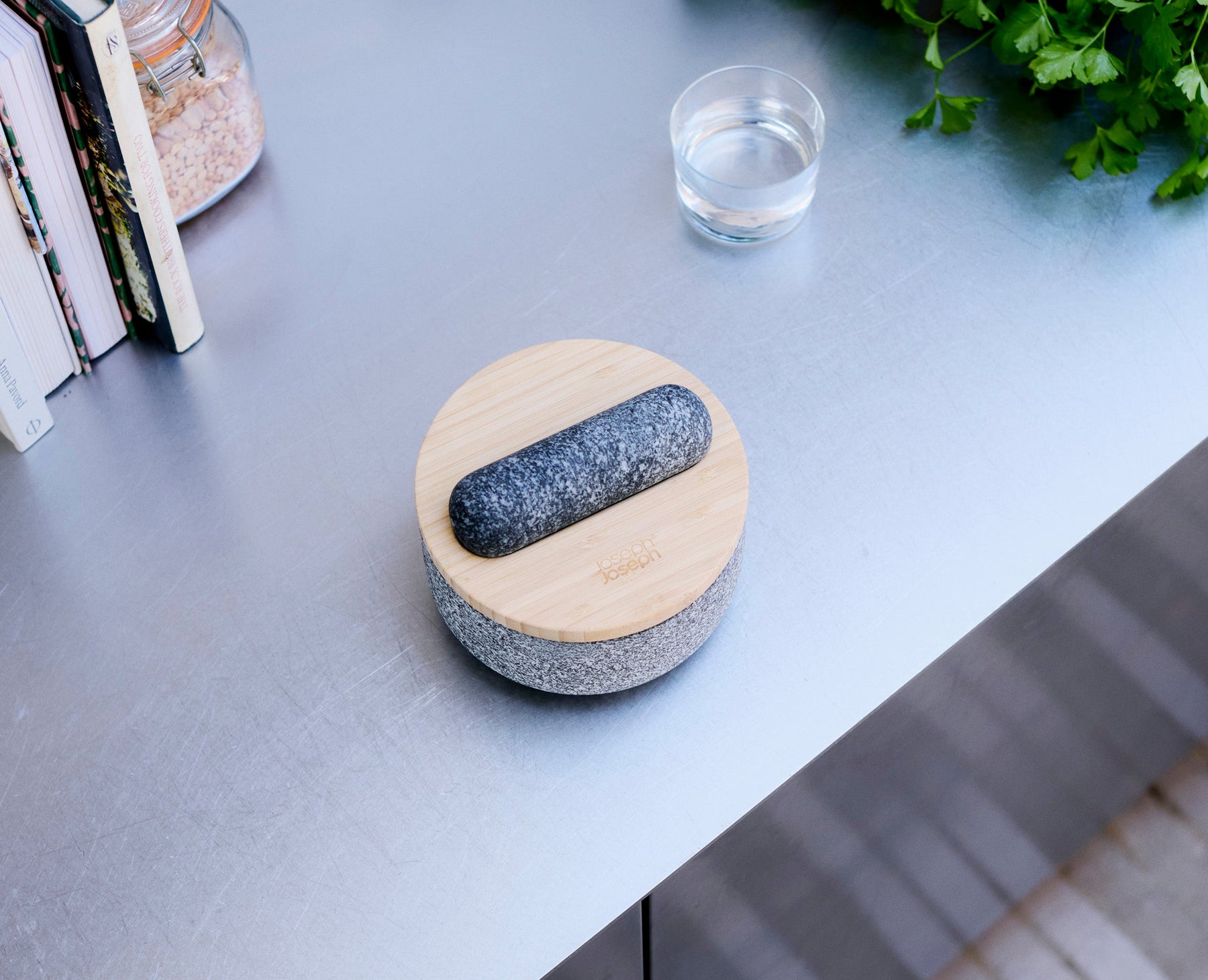 Dash™ Pestle &amp; Mortar with Bamboo Lid