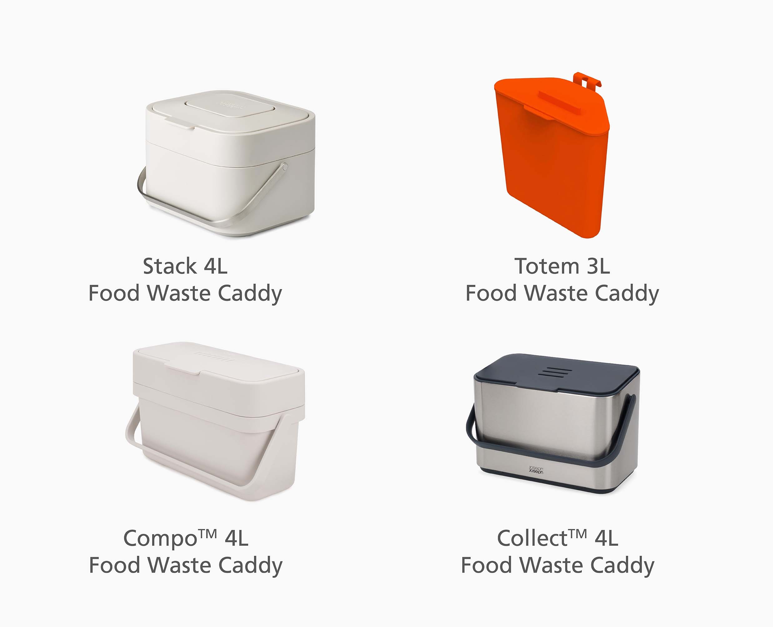 IW2 4L White Food Waste Caddy Liners