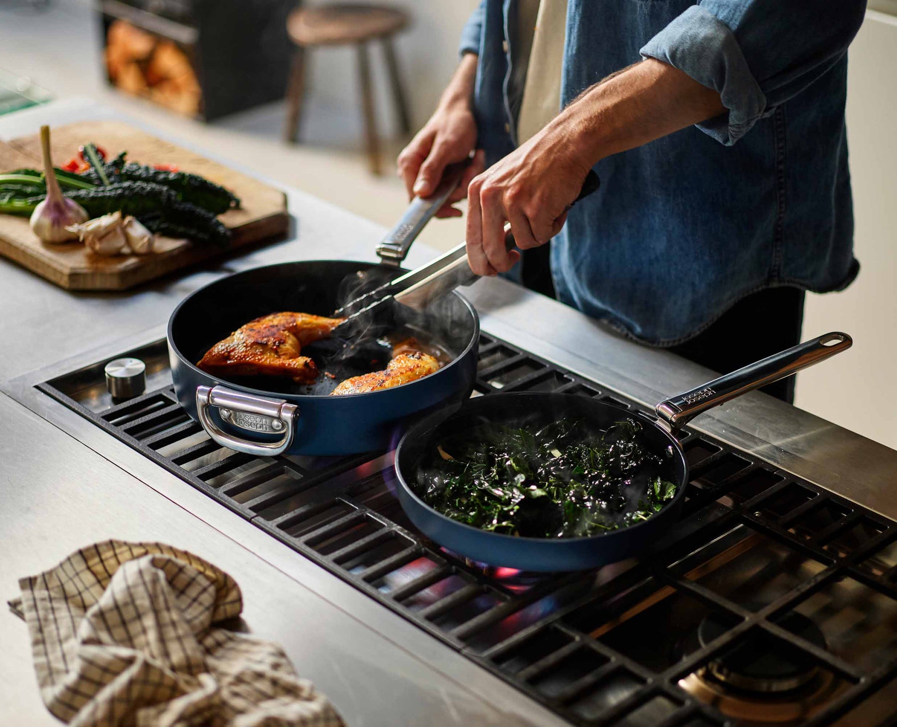 Space™ 28cm Non-stick Blue Frying Pan - 45042 - Image 4