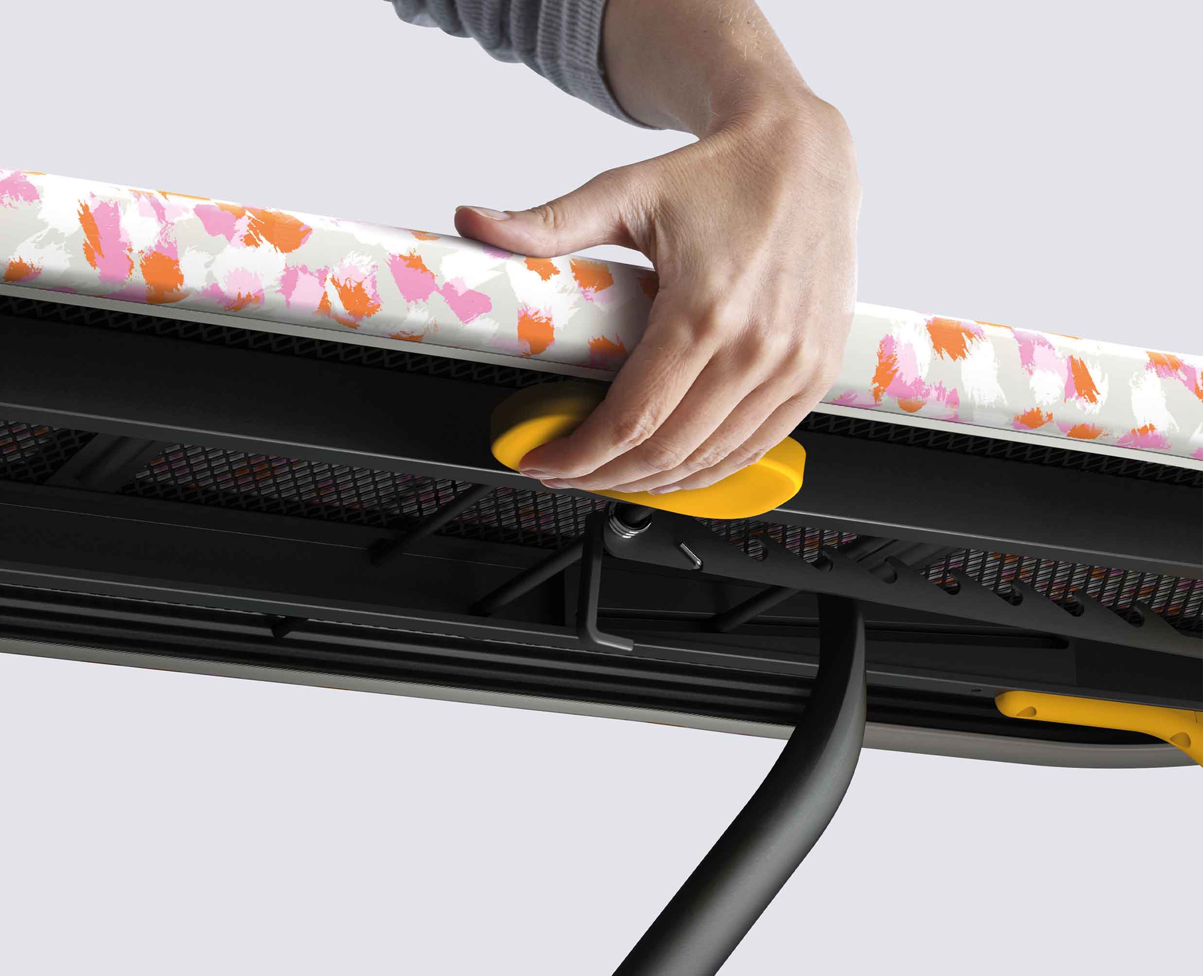 Glide 130cm Peach Easy-store Ironing Board