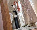 EasyStore™ Matt Black Concealed Toilet Roll Holder