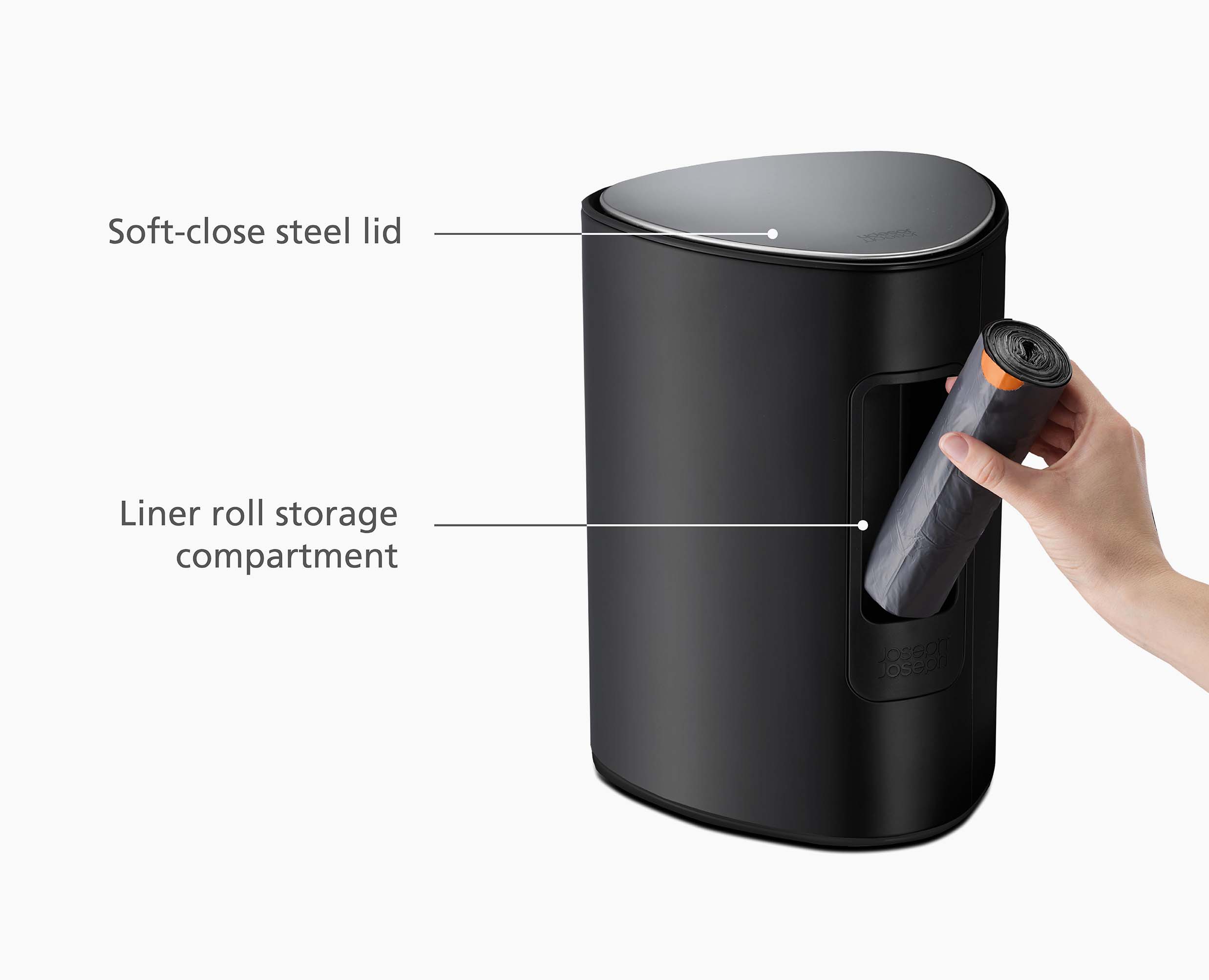 EasyStore™ 5L Matt Black Pedal Bin