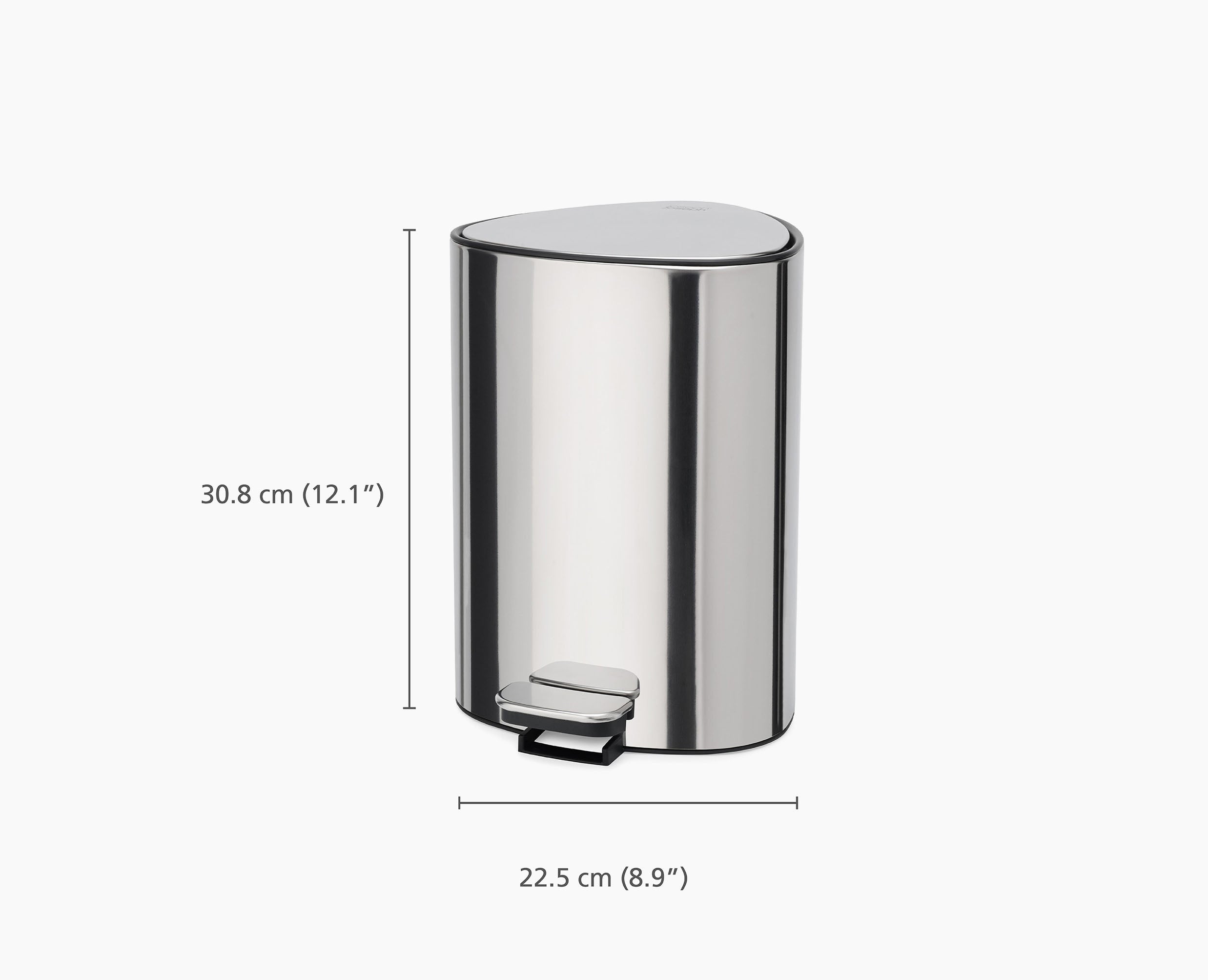 5L Stainless Steel Bathroom Pedal Bin | Joseph Joseph EU