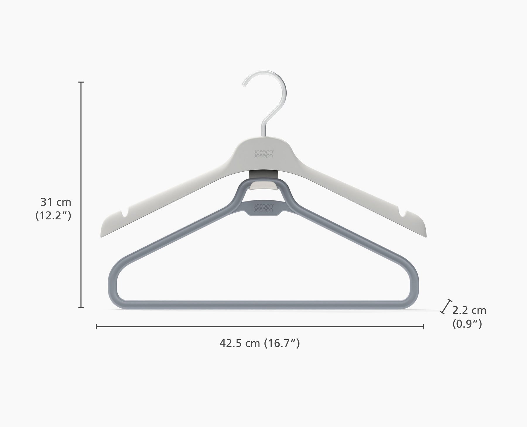 Orderly™ Set of 2 Ecru Long Garment Hangers - 55018 - Image 5