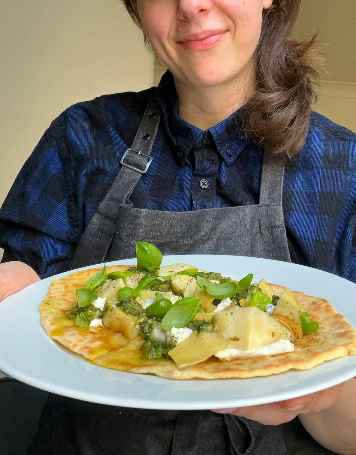 Joseph Flatbread Flatbreads with Artichokes, Burrata & Pesto | Joseph Joseph EU