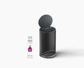 Arc™ 10L Easy-push Matt Black Pedal Bin Starter Set