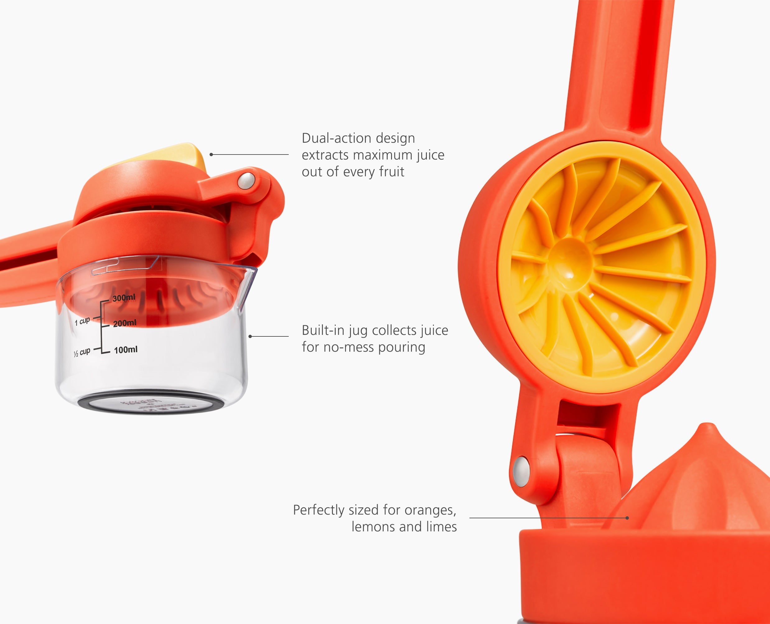 Citrus Press with Measuring Cup | Joseph Joseph EU