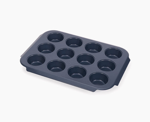 Muffin Pan 12 Hole Mini Sandwich Tin 12 Cup Loose Base Non-Stick