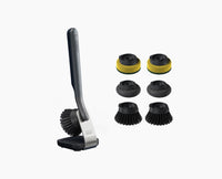 SinkTech™ Washing-Up Brush with Steel Stand &amp; Extra Heads