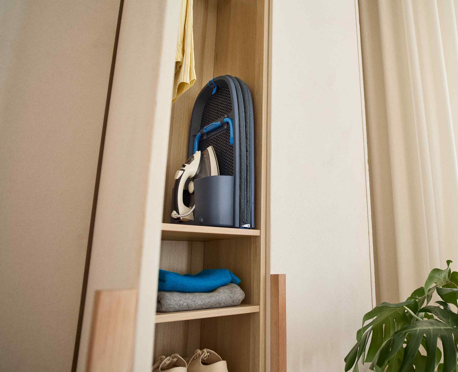 Pocket Max Plus 110cm Folding Blue Ironing Board with Advanced Cover