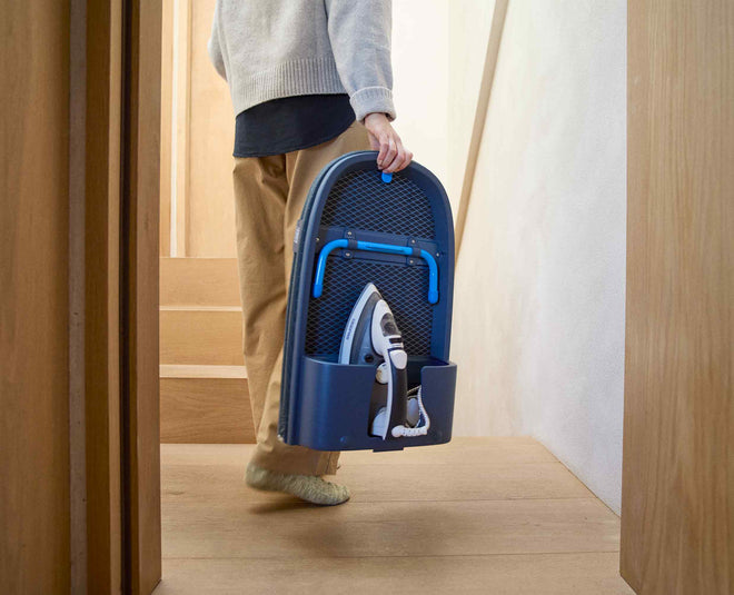 Pocket Max Plus 110cm Folding Blue Ironing Board with Advanced Cover