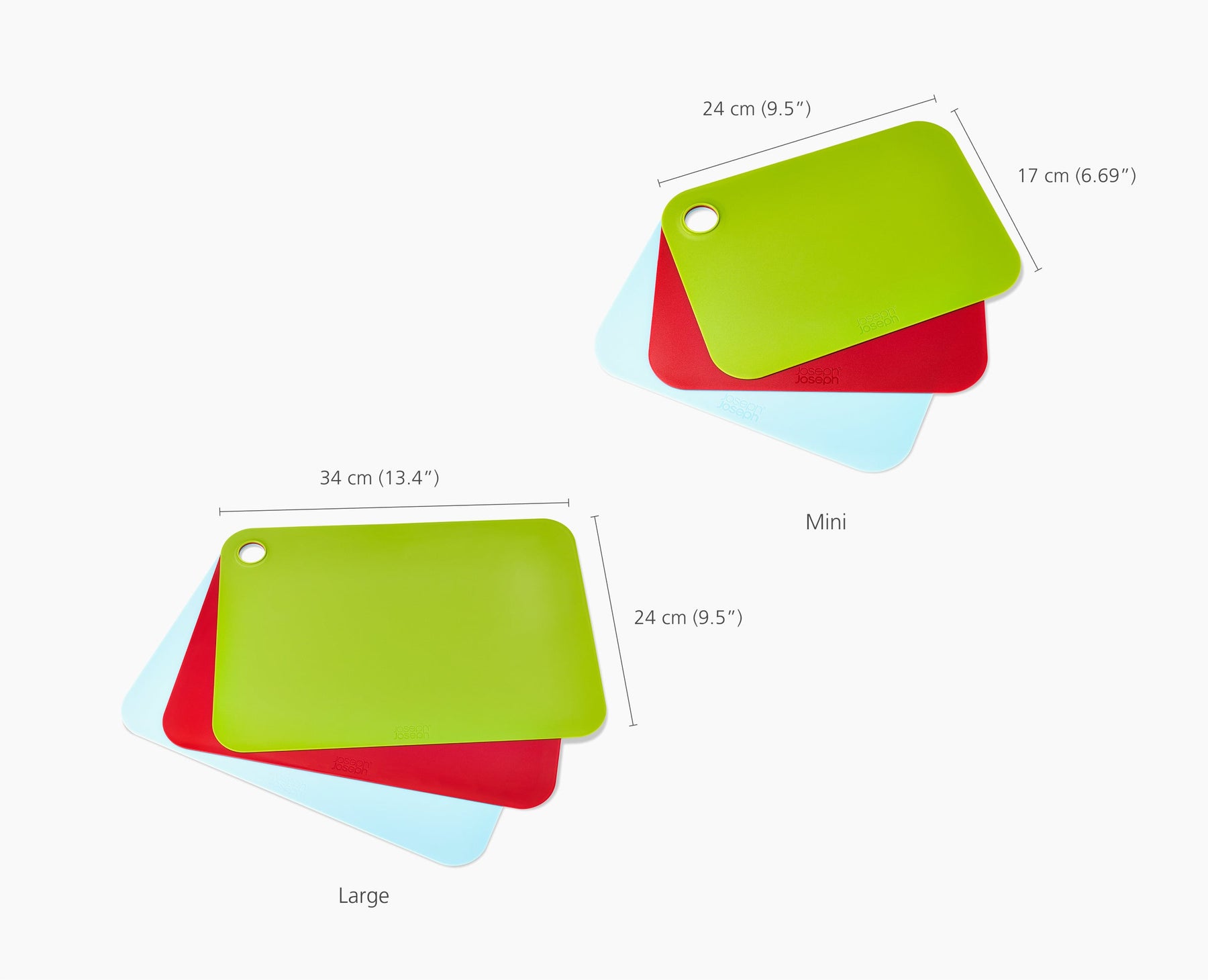 Pop™ 6-piece Multicolour Chopping Mat Set
