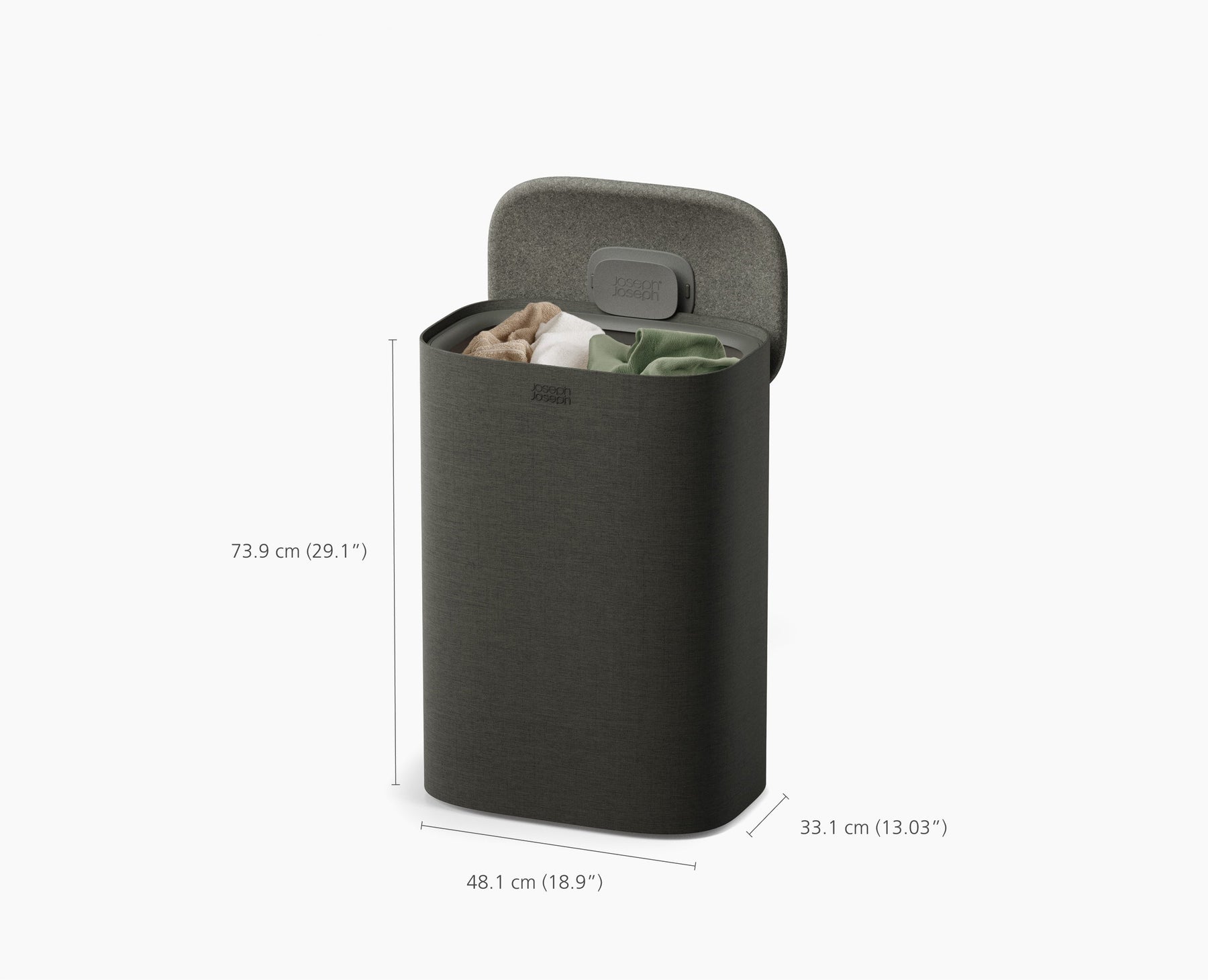 Tota 2 One 60L Forest Grey Laundry Basket