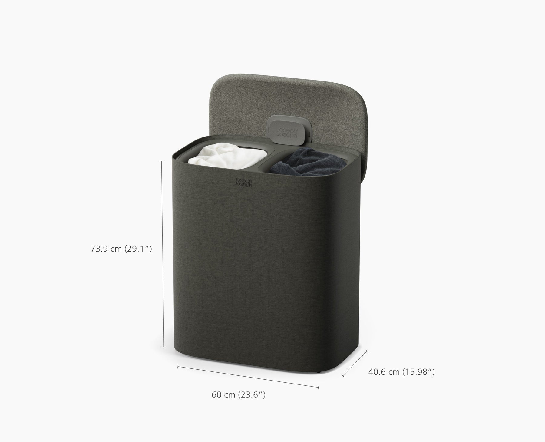 Tota 2 90L Forest Grey Grey Laundry Separation Basket