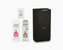 Totem Max 60L Black Waste &amp; Recycling Bin Starter Set - BU00028 - Image 1