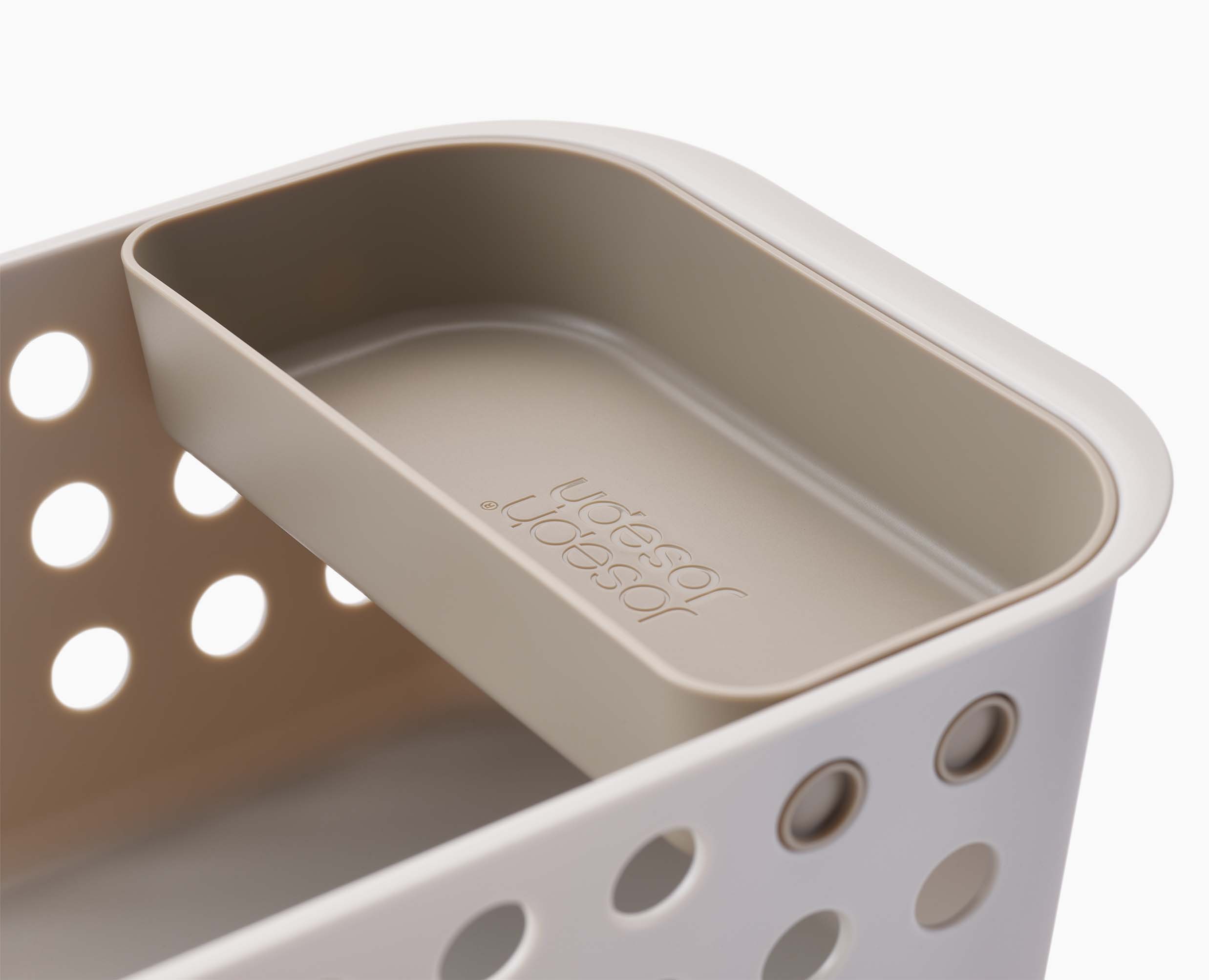 EasyStore™ Ecru Bathroom Storage Basket