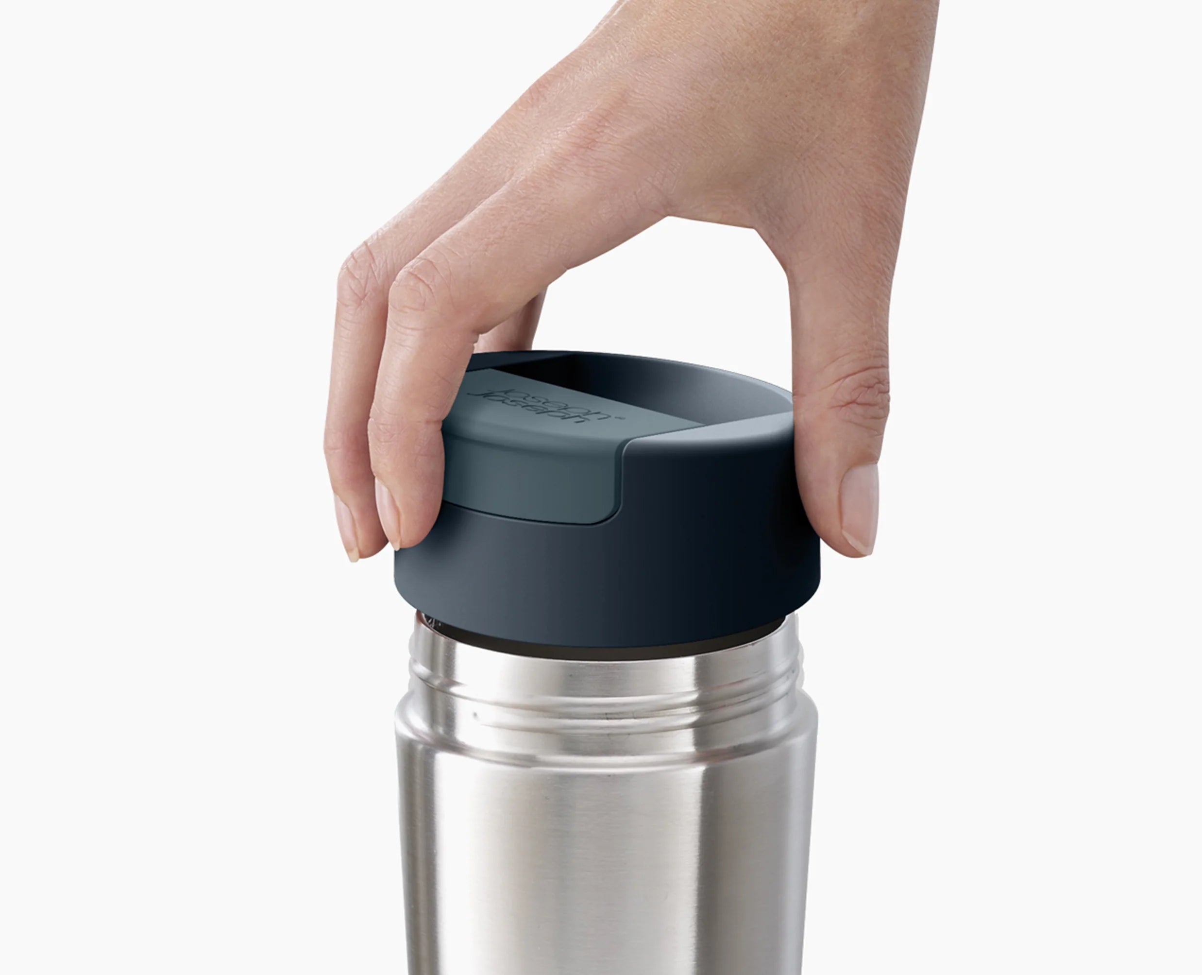 Sipp™ Steel Travel Mug Large with Hygienic Lid 454ml - 81133 - Image 6