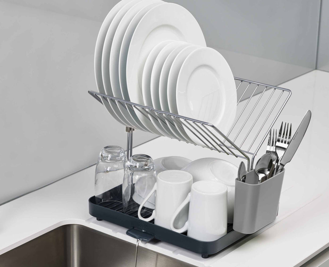 Y-Rack™ 2-tier Dish Rack - Grey | Joseph Joseph EU