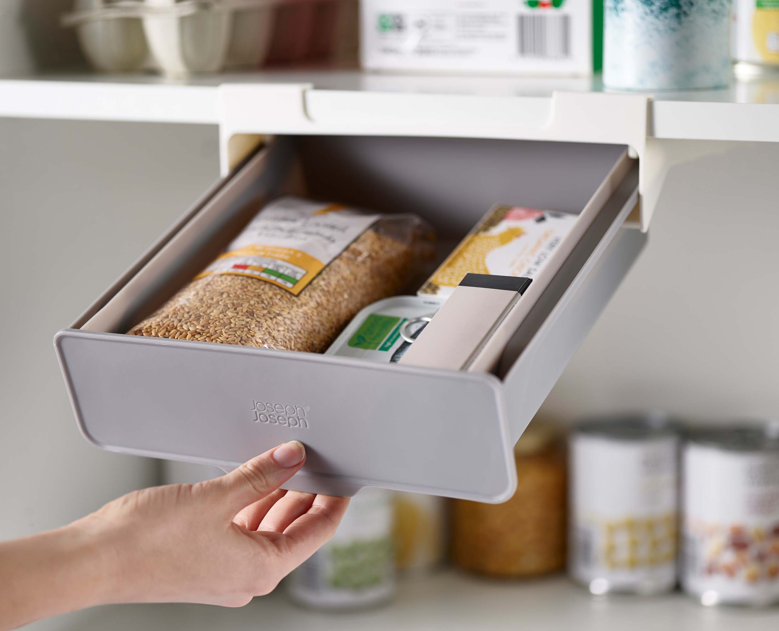 Under the outlet shelf storage