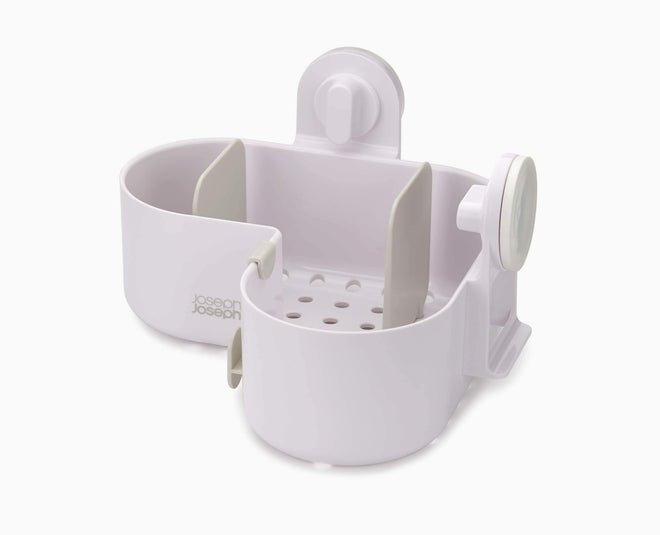 Duo Compact Shower Caddy - Grey background - Duo Corner Shower Caddy -image 1